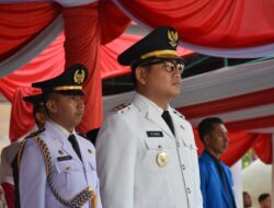 Wakil Walikota Langsa Pimpin Upacara Penurunan Bendera Merah Putih HUT Ke-80 Kemerdekaan RI