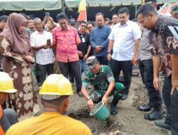 Gampong Paya Bujok Seulemak Bersama Kodim 0104 Aceh Timur Gelar Peletakan Batu Pertama Gerai KDMP 