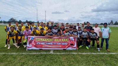 Gampong Paya Bujok Seulemak Gelar Turnamen Bola Kaki Pemuda Cup 
