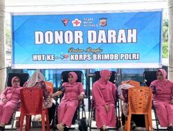 Donor Darah Sambut HUT ke-80, Sat Brimob Polda Aceh Sumbang 43 Kantong Darah