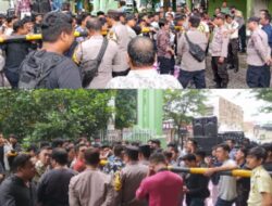 Ratusan Mahasiswa Gelar Aksi Demonstrasi di Depan Kantor DLHK Provinsi Sumut, Tindak Tegas Terkait Pembalakan Liar dan Pelaku Kerusakan Lingkungan Hidup Penyebab Musibah Banjir Bandang dan Tanah Longsor