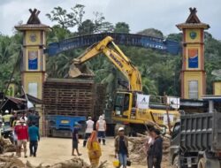 Satgas Yonzipur I/DD Mulai Pasang Jembatan Bailey Penghubung Tapsel–Tapteng