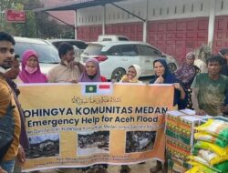 Komunitas Rohingya Medan Salurkan Bantuan Kemanusiaan untuk Korban Banjir Bandang dan Longsor di Aceh
