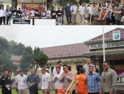Polres Serdang Bedagai Musnahkan Barang Bukti Narkotika Jenis Ganja Seberat 23,5 Kg dalam Konferensi Pers yang Dipimpin Kompol. Rudy Candra, S.H., M.H