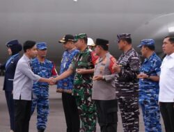 Wapres RI Transit di Lanud Soewondo, Disambut Pangdam I/BB, Lanjut ke Gayo Lues Tinjau Korban Bencana Alam di Aceh