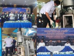 Kepala BNN Provinsi Sumut Hadiri Press Release Pemusnahan Barang Bukti Sebanyak 41,7 Kg Narkotika dan Psikotropika di Kodaeral I Belawan
