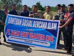 PT NSS Salurkan Bantuan untuk Korban Banjir di Nagan Raya, Meski Bangunan Belum Berdiri