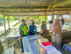 SERDA HERLIANTO LAKSANAKAN KEGIATAN KOMSOS BERSAMA MASYARAKAT DESA BLANG KRUENG   