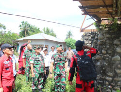 Dandim 0204/Deli Serdang Tinjau Jembatan Gantung di Desa Bandar Kwala-Deli Serdang yang Akan Segera di Perbaiki