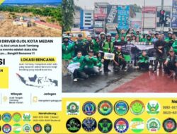 Kolaborasi Ojol Kota Medan Turun Aksi Penggalangan Dana untuk Masyarakat Aceh Tamiang