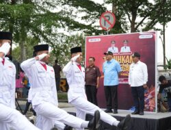 Pertama Kalinya,!, Paskibra 22 Kecamatan se-Deli Serdang Meriahkan Hari Bela Negara