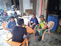 Babinsa Koramil 11/Bandar Baru Kodim 0102/Pidie Laksanakan Komsos di Desa Pueb Lueng Nibong