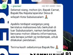 Puluhan Mahasiswa Asal Subulussalam Terdampak Bencana, Pemerintah Lakukan Pendataan