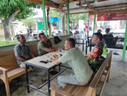 Babinsa Koramil 11/Bandar Baru Kodim 0102/Pidie Gelar Komsos di Desa Blang Baro