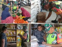 Babinsa Koramil 11/Bandar Baru Kodim 0102/Pidie Laksanakan Pemantauan Harga Sembako di Keude Loungputu