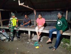 Babinsa Koramil 11/Bandar Baru Kodim 0102/Pidie Laksanakan Patroli Keamanan di Desa Keude Loungputu