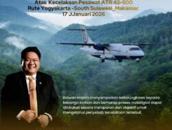 Ridwan Hisjam: Sampaikan Belasungkawa Atas Kecelakaan Pesawat ATR 42-500 Indonesia Air Transport di South Sulawesi