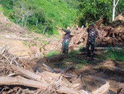 Dandim 0106 Aceh Tengah Turun Kelapangan Tinjau Langsung Bencana Alam Desa Kenawat