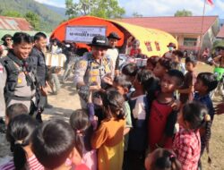Menembus Kampung Terpencil, Kapolres Aceh Tengah Hadirkan Senyum bagi Warga Terdampak Di Kemukiman Wih Dusun Jamat