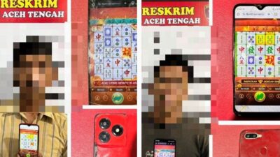 Dua Pelaku Kasus Judi Online Di Amankan Satreskrim Polres Aceh Tengah