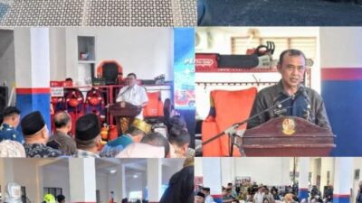 Bupati bersama Wakil Bupati Deli Serdang Resmikan Kantor Dinas Damkarmat Deli Serdang yang Baru di Lubuk Pakam