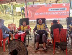 Penanganan TDB, PT PP Peringati Bulan K3 dengan Donor Darah dan Pengobatan Gratis 