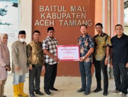 PTPN IV Regional VI Serahkan Zakat Karyawan ke Baitul Mal Aceh Tamiang