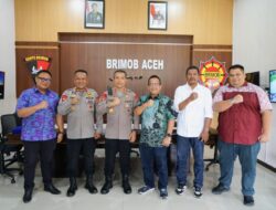 Silaturahmi Sinergitas PTPN IV Regional VI Bersama Dansat Brimob Polda Aceh