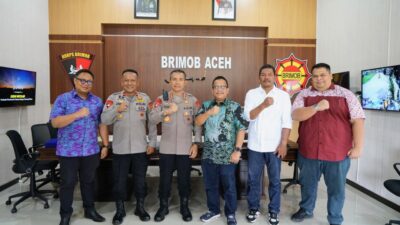 Silaturahmi Sinergitas PTPN IV Regional VI Bersama Dansat Brimob Polda Aceh