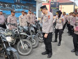 Pastikan Operasi Ketupat Toba 2026 Maksimal, Kapolresta Deli Serdang Periksa Seluruh Ranmor dan Alkom Dinas