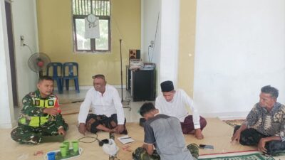 Babinsa Koramil 11/Bandar Baru Kodim 0102/Pidie, Sertu Klimanto, Laksanakan Komsos di Desa Sawang