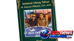 Dari Pimpinan Redaksi Info News Nusantara “Selamat Ulang Tahun Bapak Muhammad Nasrun Mikaris .SH.MH