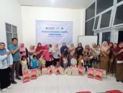 74 Balita Terima PMT dari PTPN IV Regional VI di UPTD Puskesmas Langsa Baro 