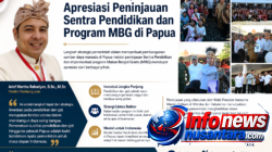 Arief Martha Rahadyan Apresiasi Peninjauan Sentra Pendidikan dan Program MBG di Papua