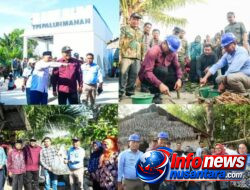 Bupati bersama Wakil Bupati Deli Serdang Tinjau TPI Paluh Manan dan Serahkan Bantuan RTLH kepada Masyarakat Kurang Mampu di Hamparan Perak