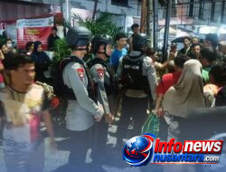 Patroli Blue Light Satuan Brimob Polda Sumut Sigap Redam Keributan Akibat Laka Lantas di Medan, Situasi Memanas Berhasil Dikendalikan