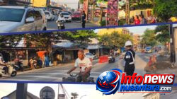 Awali Aktivitas Masyarakat, Brimob Polda Sumut Lakukan Pengaturan Lalu Lintas