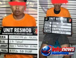 Polrestabes Medan Berhasil Tangkap Pelaku Curanmor dan Penadah, Beberapa Sepeda Motor Diamankan