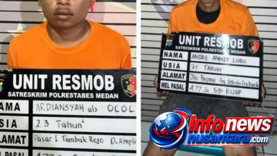 Polrestabes Medan Berhasil Tangkap Pelaku Curanmor dan Penadah, Beberapa Sepeda Motor Diamankan