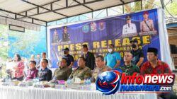 BNNK Deli Serdang bersama BNNP Sumut Gelar Konferensi Pers Pemusnahan Barang Bukti Narkotika Jenis Sabu Seberat 1.992,34 Gram