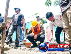 Bupati Deli Serdang Letakkan Batu Pertama Rehabilitasi SD Negeri 104240 dan SD Negeri 104232 di Tanjung Morawa