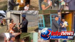 Brimob Polda Sumut Tebar Kepedulian Lewat Minggu Kasih, Salurkan Sembako untuk Warga Sekitar Mako