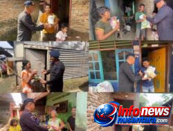 Brimob Polda Sumut Tebar Kepedulian Lewat Minggu Kasih, Salurkan Sembako untuk Warga Sekitar Mako