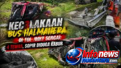 Kecelakaan Maut Bus Halmahera di Tol JMKT Sergai: 4 Tewas, Sopir Diduga Kabur