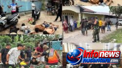 Tindak Lanjuti Informasi dari Warga, Kodim 0204/Deli Serdang Ratakan Barak Narkoba dan Judi di Desa Sei Mencirim, 6 Orang Berhasil Diamankan