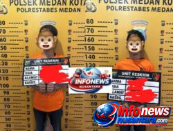 Polsek Medan Kota Berhasil Tangkap Dua Pria Diduga Bobol Mess Polda Aceh di Jalan Tengah-Medan Kota