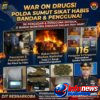 Dalam Dua Hari! Polda Sumut Berhasil Ungkap 81 Kasus Narkotika, 116 Tersangka Berhasil Ditangkap dan 21 Barak Narkoba Dibakar