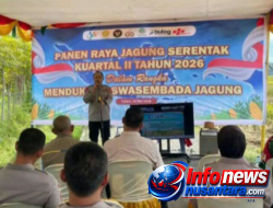 Zoom Bersama Presiden RI, Polres Pidie Jaya Gelar Panen Raya Jagung dan Dukung Ketahanan Pangan Nasional