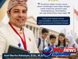 Arief Martha Rahadyan: Hardiknas 2026 Momentum Meneguhkan Peran Pendidikan sebagai Pilar Peradaban Bangsa