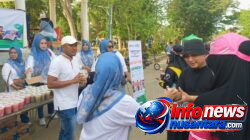 PTPN IV Regional VI Bersama Disnaker Kota Langsa Bagi Aneka Bubur Gratis
